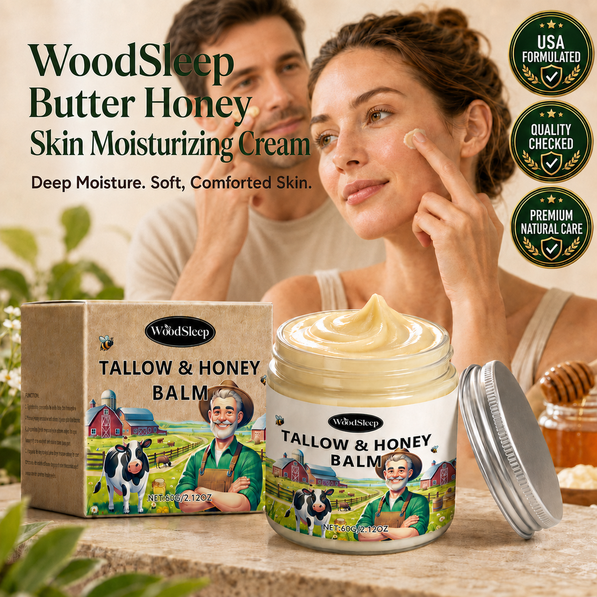 WoodSleep Butter Honey Skin Moisturizing Cream