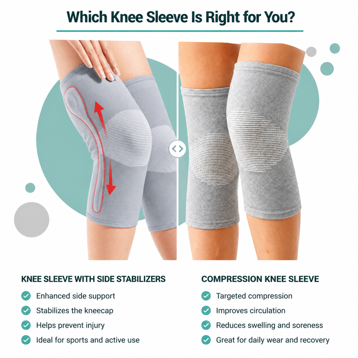 High-quality bamboo fiber knee brace(Single)-MHW