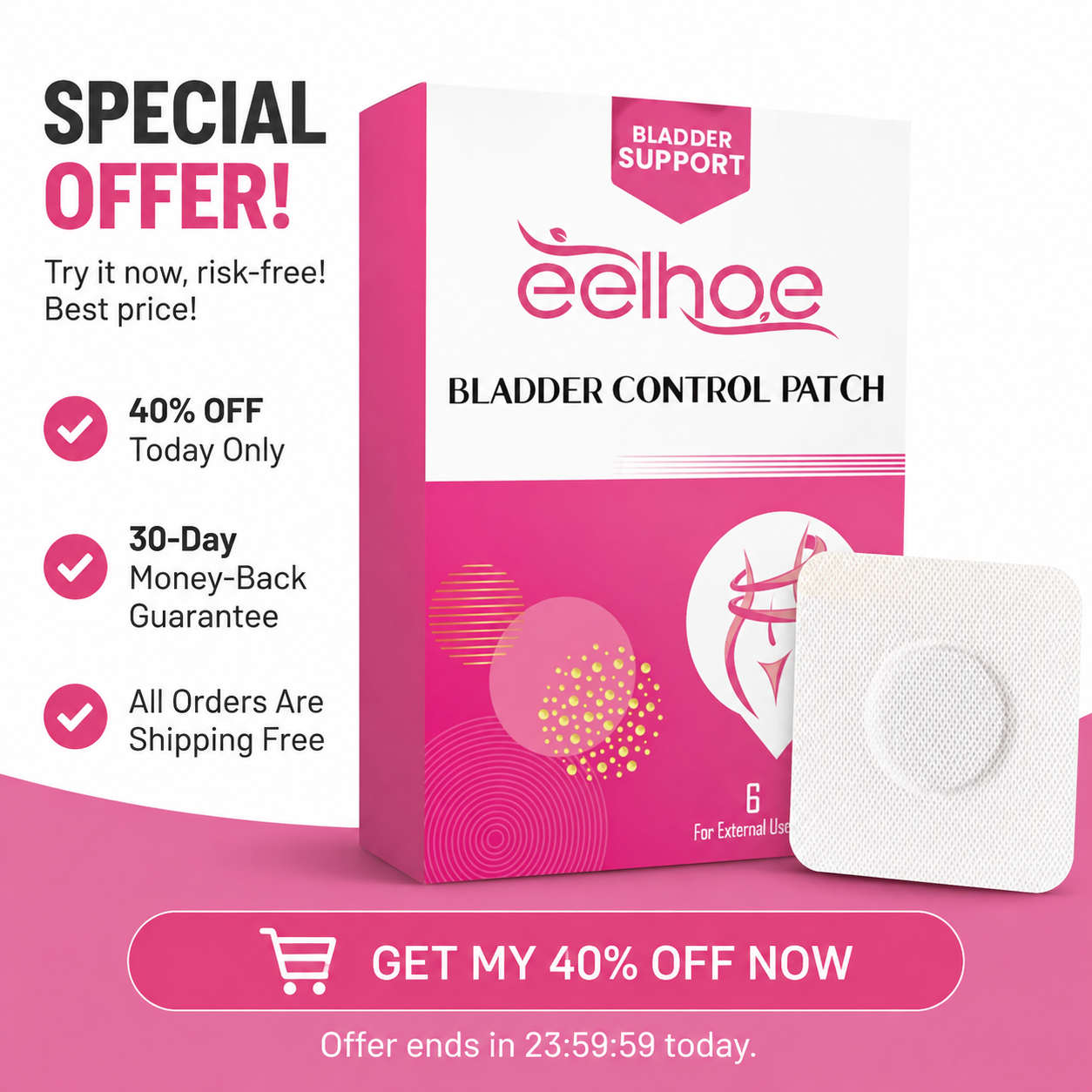 EELHOE Bladder Control Patch: Say Goodbye to Urinary Incontinence Permanently