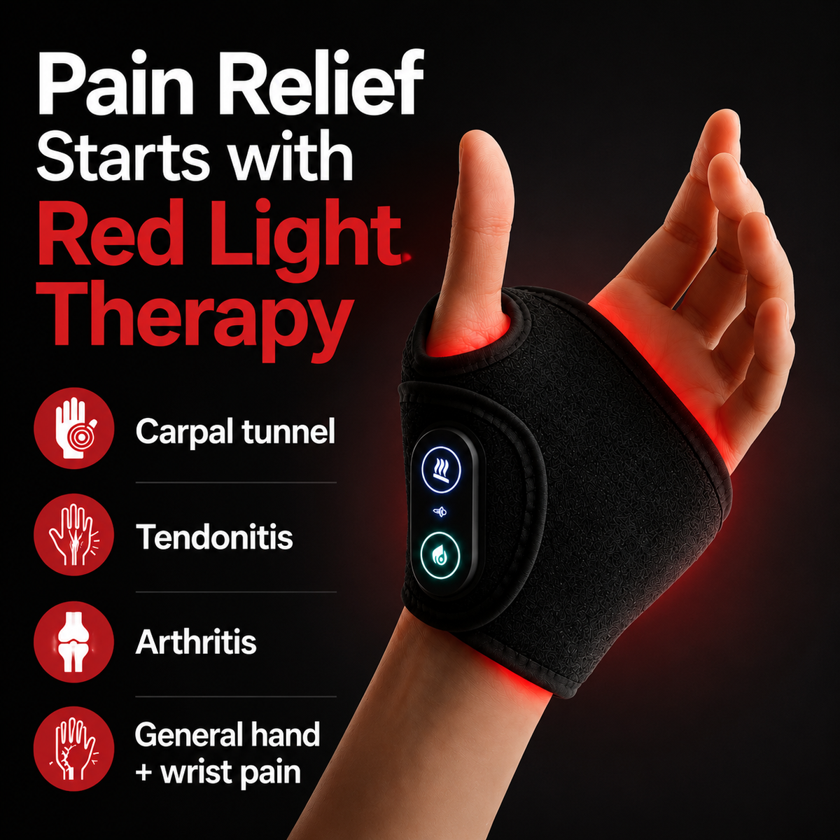 Wrist pain heat therapy device